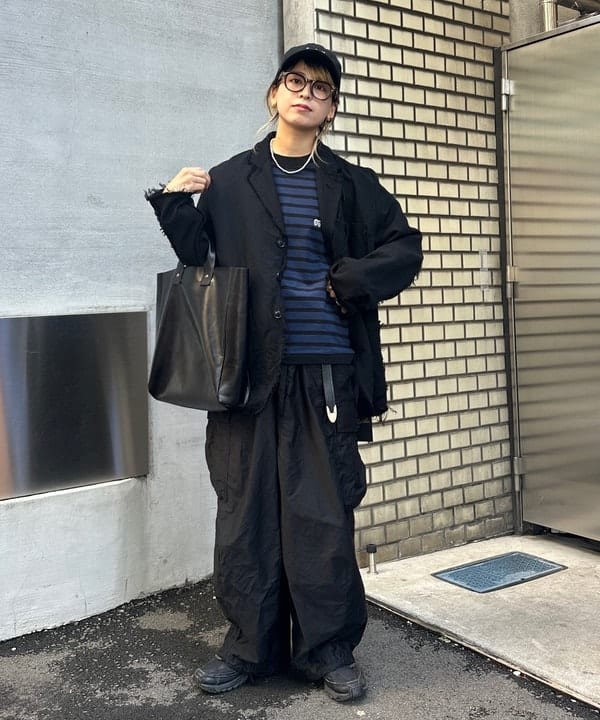 Heg.さんの「BEAMS WOMEN｜太 ウェリントン レンズ」を使ったコーディネート