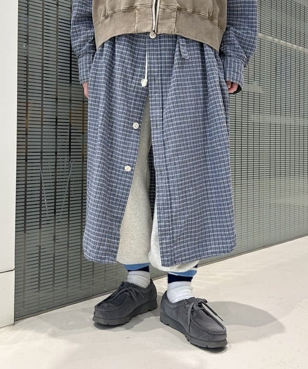 清水 彩乃さんの「BEAMS WOMEN｜ワーク チェック ワンピース」を使ったコーディネート