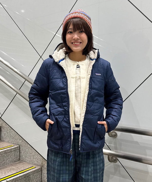 ポールスミス リバーシブル　ニットコート　ブラック　ブルー　配色　バイカラー ビームス 千葉（1145094） スタイリング・コーディネイト｜BEAMS