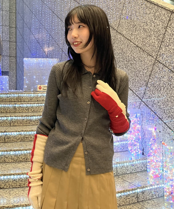 加歩さんの「BEAMS WOMEN｜ボア ビッグ ポケット ハーフ コート」を使ったコーディネート