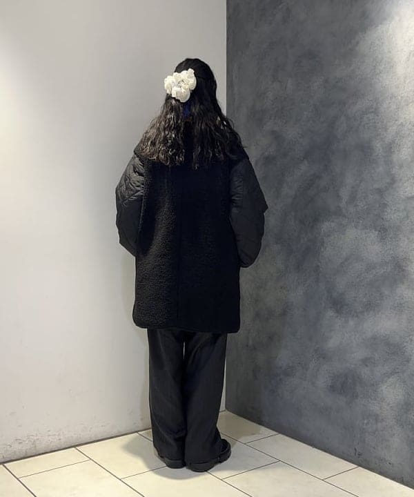 SAEさんの「BEAMS WOMEN｜ボア キルト リバーシブル コート」を使ったコーディネート