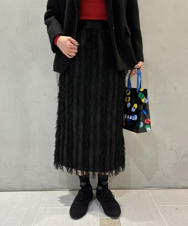 中平 あみさんの「BEAMS WOMEN｜モヘヤループ シャギー ジャケット」を使ったコーディネート