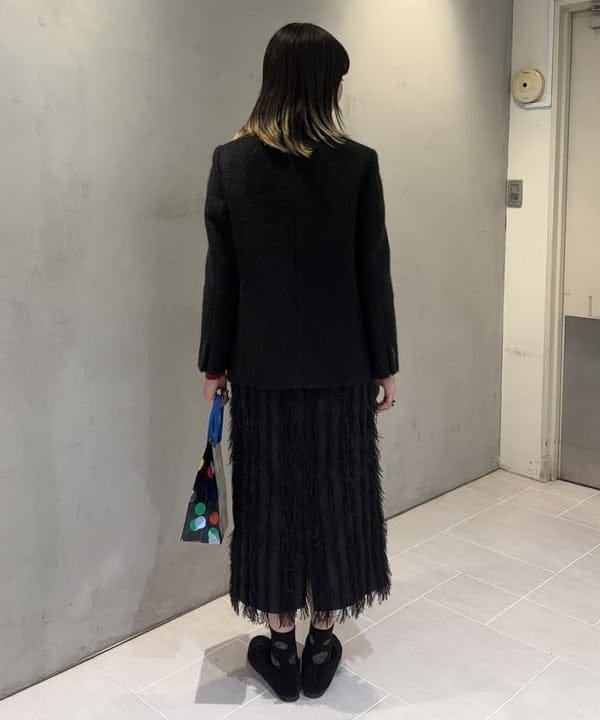 中平 あみさんの「BEAMS WOMEN｜モヘヤループ シャギー ジャケット」を使ったコーディネート