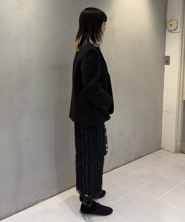 中平 あみさんの「BEAMS WOMEN｜モヘヤループ シャギー ジャケット」を使ったコーディネート