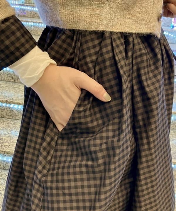 小原 もこさんの「BEAMS WOMEN｜リブタートル ロングスリーブ カットソー」を使ったコーディネート