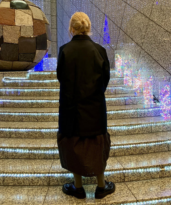 小原 もこさんの「BEAMS WOMEN｜リブタートル ロングスリーブ カットソー」を使ったコーディネート