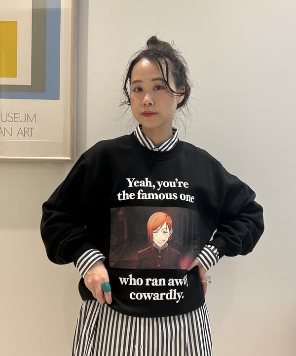 清水 彩乃さんの「BEAMS WOMEN｜ストライプ BD ワンピース ロングスリーブ」を使ったコーディネート