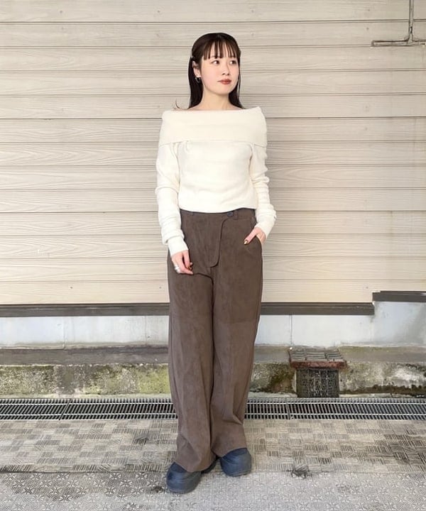 カタヤマ アヤさんの「BEAMS WOMEN｜maturely / シャギー ヘリンボーン ダッフルコート」を使ったコーディネート