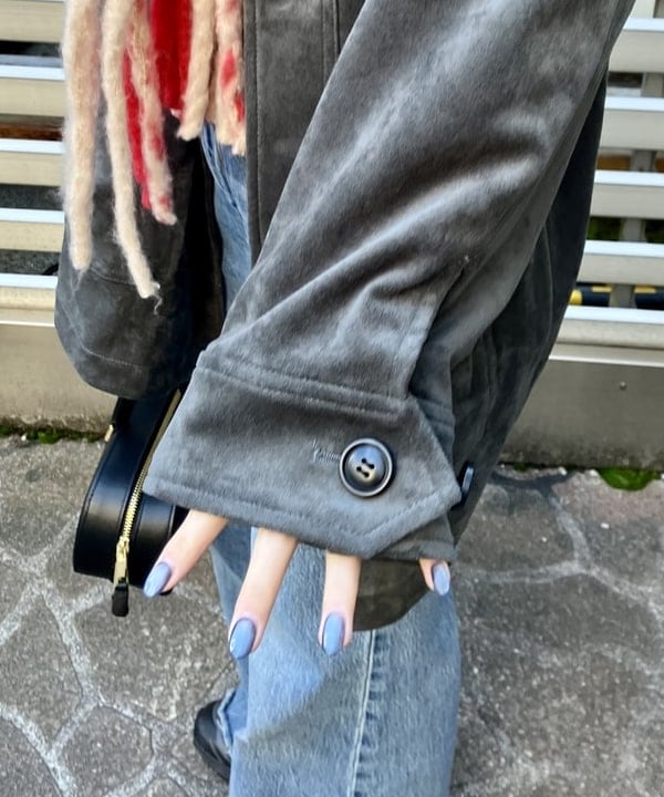 むりょさんの「BEAMS WOMEN｜フェイク スエード ハーフ コート」を使ったコーディネート