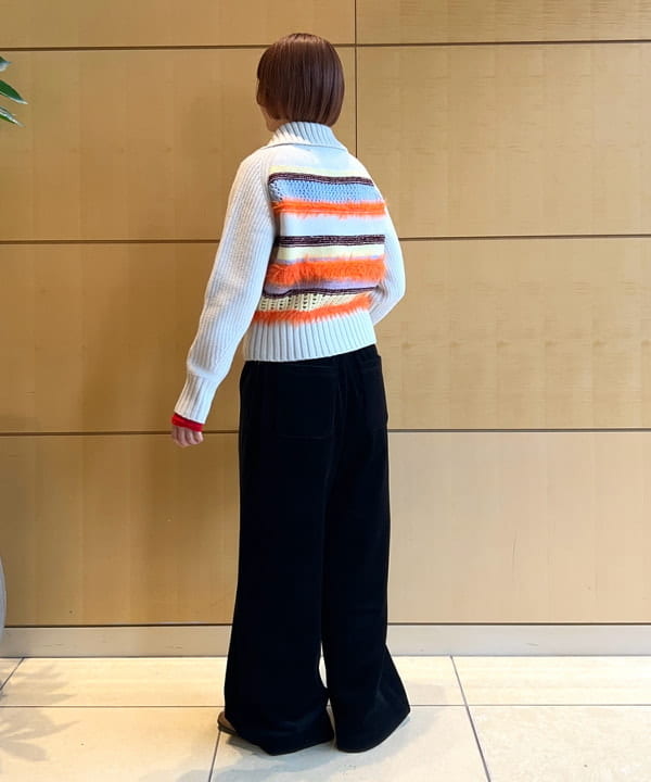 Hazukiさんの「BEAMS WOMEN｜【別注】boussole / ボーダージップ ニット カーディガン」を使ったコーディネート