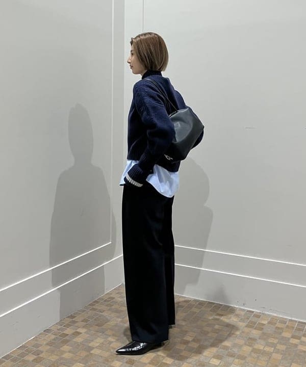 NATSUKIさんの「BEAMS WOMEN｜AK+1 / 3ゲージ ホールガーメント コクーン ニット」を使ったコーディネート