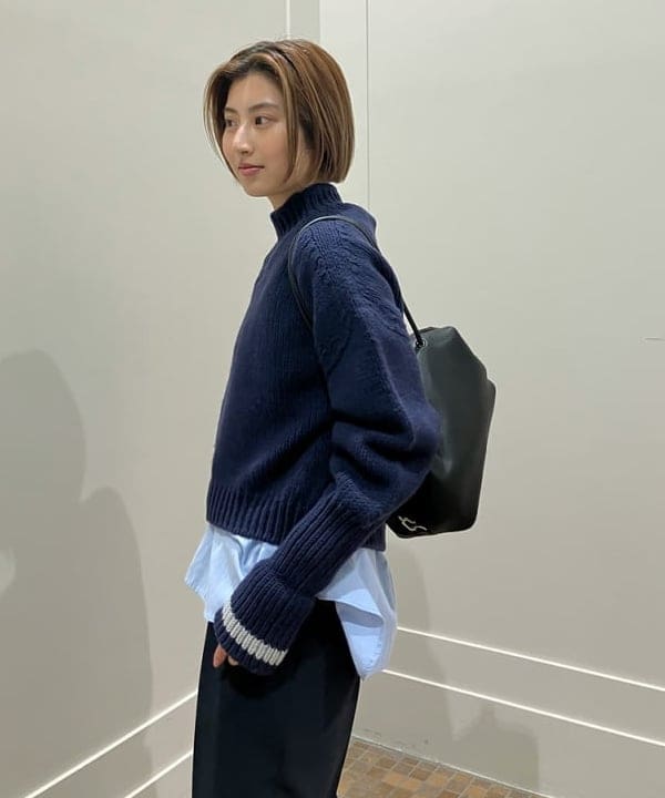 NATSUKIさんの「BEAMS WOMEN｜AK+1 / 3ゲージ ホールガーメント コクーン ニット」を使ったコーディネート
