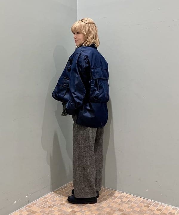 小原 もこさんの「BEAMS WOMEN｜ツイード スリーボタン ビッグジャケット」を使ったコーディネート