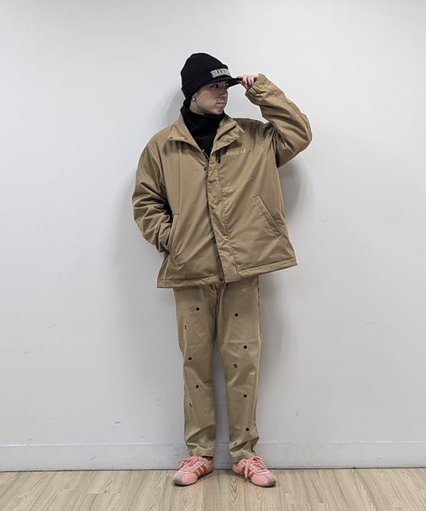 ビームスゴルフ　ナイロンジャケット ベージュ　Mサイズ　日本製 ビームス ゴルフ 松坂屋名古屋店（1146547） スタイリング