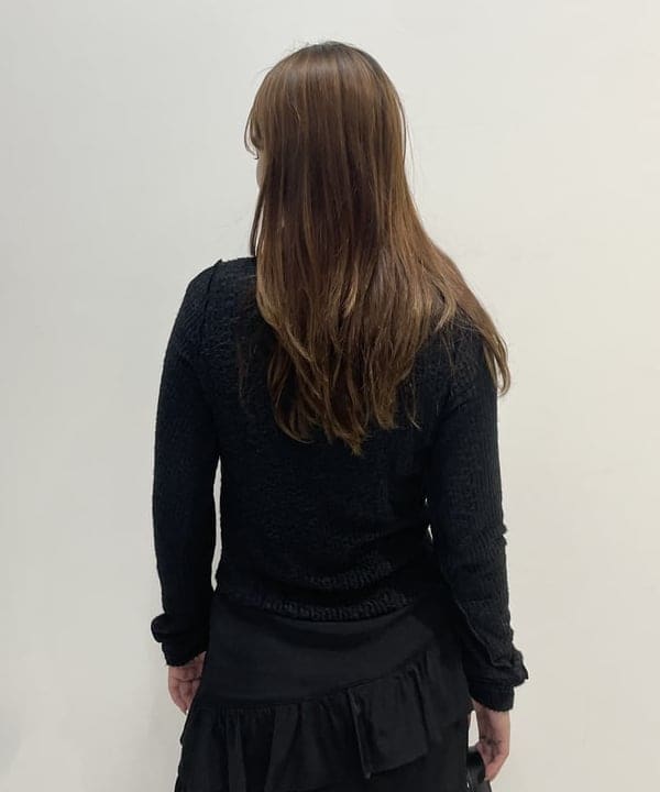 松本 佳菜子さんの「BEAMS WOMEN｜シャギー ジップ カーディガン」を使ったコーディネート