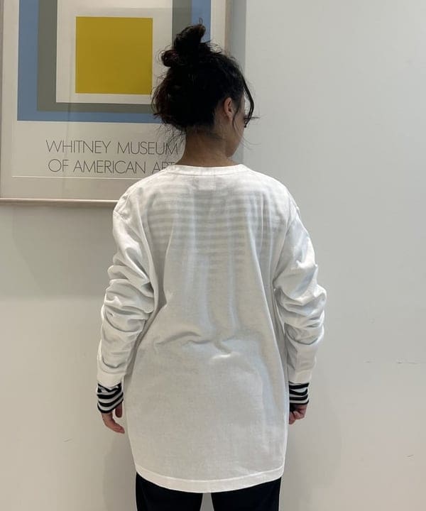 清水 彩乃さんの「BEAMS WOMEN｜BEAMS BOY / フライス 1cm ボーダー」を使ったコーディネート