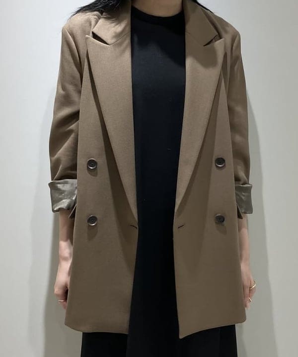 nodokaさんの「BEAMS WOMEN｜ダブルクロス ロング ジャケット」を使ったコーディネート