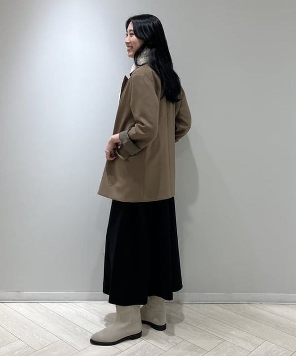nodokaさんの「BEAMS WOMEN｜ダブルクロス ロング ジャケット」を使ったコーディネート