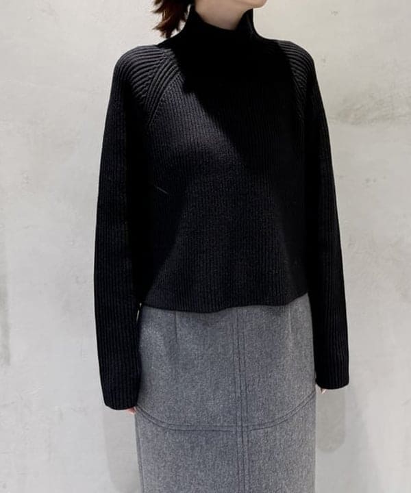 ヒライさんの「BEAMS WOMEN｜サイドジップ リブ プルオーバー ニット .M」を使ったコーディネート