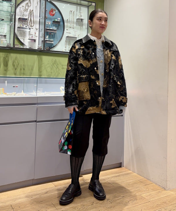 ちりこさんの「BEAMS WOMEN｜RBS / フェイクファー ステンカラー コート」を使ったコーディネート