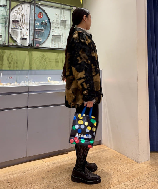 ちりこさんの「BEAMS WOMEN｜RBS / フェイクファー ステンカラー コート」を使ったコーディネート