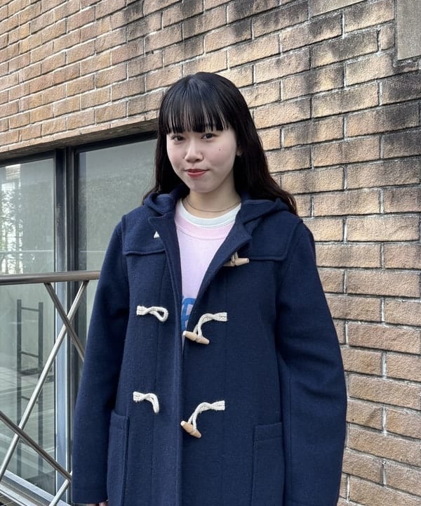 チナツさんの「BEAMS WOMEN｜モッサー ロング ダッフルコート 25FW」を使ったコーディネート