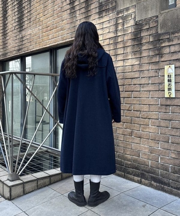チナツさんの「BEAMS WOMEN｜モッサー ロング ダッフルコート 25FW」を使ったコーディネート