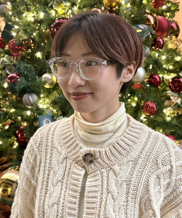 みりさんの「3ゲージ 2トーン アラン カーディガン」を使ったコーディネート