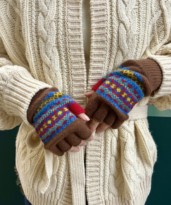 みりさんの「3ゲージ 2トーン アラン カーディガン」を使ったコーディネート