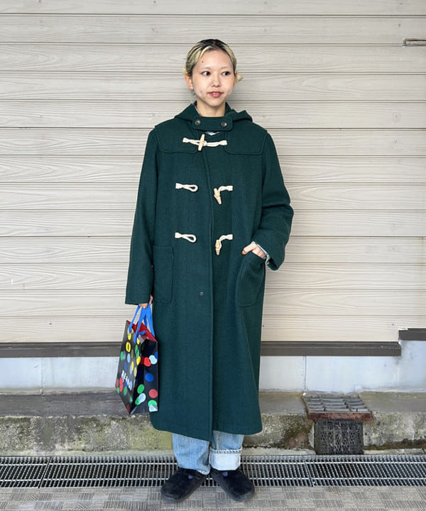 MATSUMOTO AMIさんの「BEAMS WOMEN｜モッサー ロング ダッフルコート 25FW」を使ったコーディネート