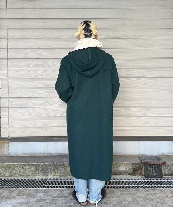 MATSUMOTO AMIさんの「BEAMS WOMEN｜モッサー ロング ダッフルコート 25FW」を使ったコーディネート