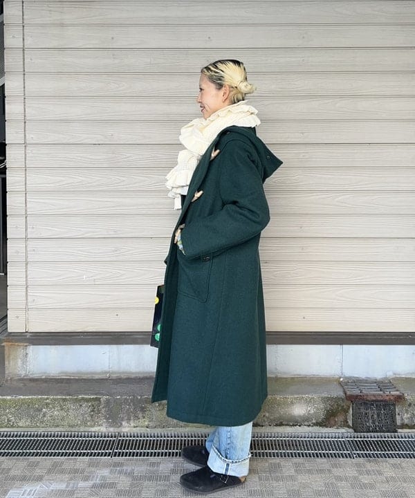 MATSUMOTO AMIさんの「BEAMS WOMEN｜モッサー ロング ダッフルコート 25FW」を使ったコーディネート