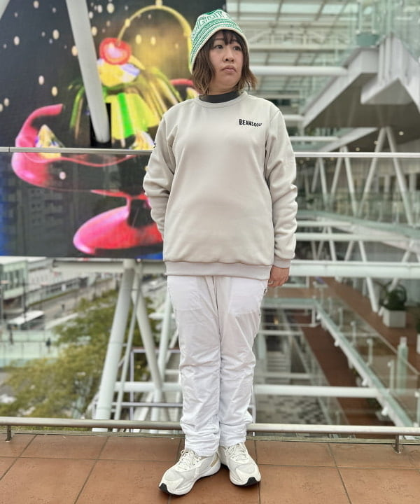 ビームスゴルフ　風よけセーター　ベージュ ビームス ゴルフ 玉川髙島屋S・C店（1147682） スタイリング