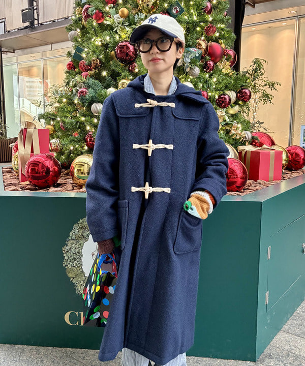 みりさんの「モッサー ロング ダッフルコート 25FW」を使ったコーディネート