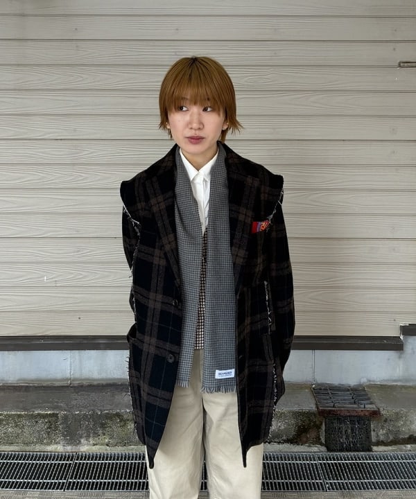 森川 夏衣さんの「BEAMS WOMEN｜リサイクルウール カットオフ ジャケット」を使ったコーディネート