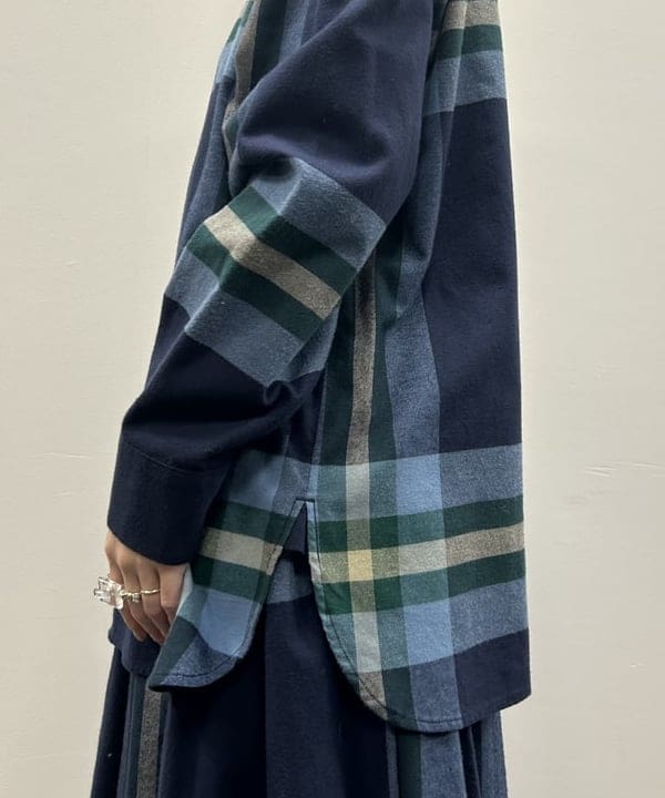 清水 彩乃さんの「BEAMS WOMEN｜ビッグ タータン スカート」を使ったコーディネート