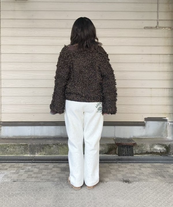 晶さんの「BEAMS WOMEN｜ミックス ループ編み ニット ジャケット」を使ったコーディネート