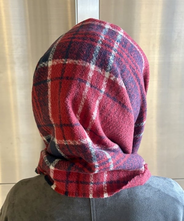 みりさんの「大判 チェック柄 ストール」を使ったコーディネート