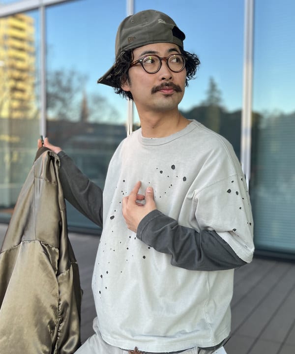 BAKU(東江 漠)さんの「BEAMS WOMEN｜リバーシブル フェード ボンバー ジャケット」を使ったコーディネート