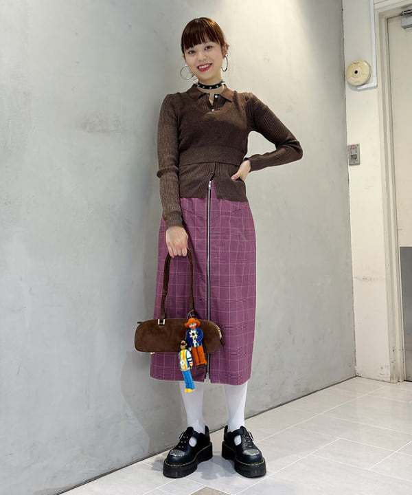 りかちょび/岸本梨佳さんの「BEAMS WOMEN｜RBS / RIBポロ ベストセット」を使ったコーディネート