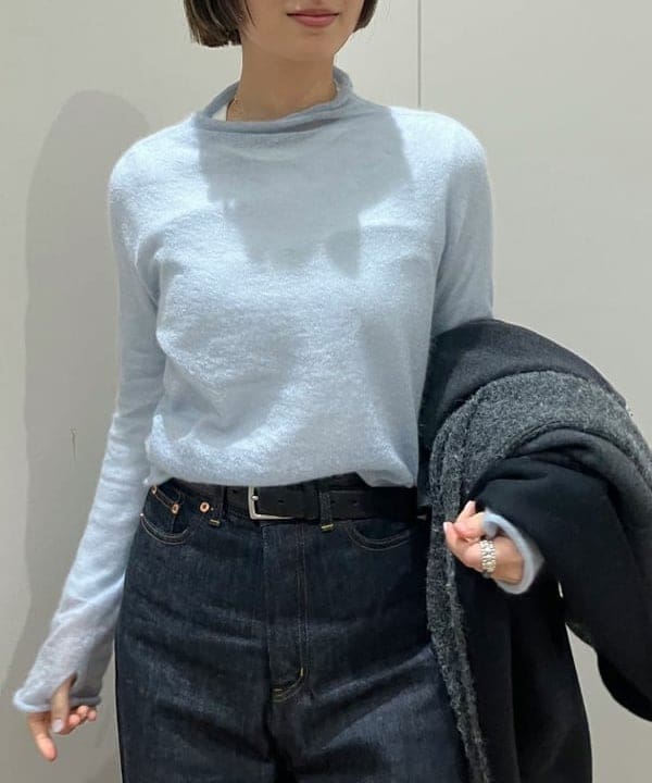 NATSUKIさんの「BEAMS WOMEN｜モヘヤ オフ タートル プルオーバー」を使ったコーディネート