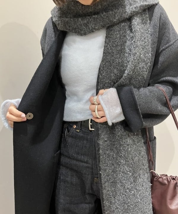 NATSUKIさんの「BEAMS WOMEN｜モヘヤ オフ タートル プルオーバー」を使ったコーディネート