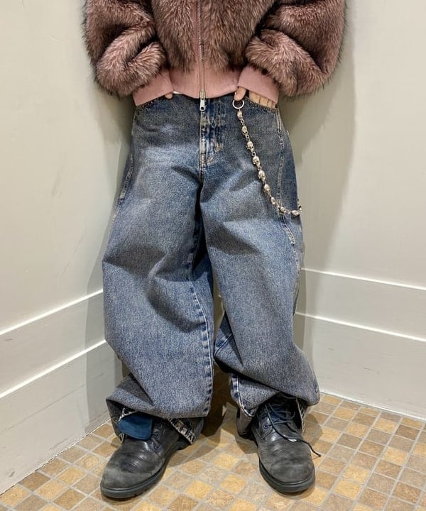 はるひむさんの「BEAMS WOMEN｜オーバーダイ デニム パンツ」を使ったコーディネート