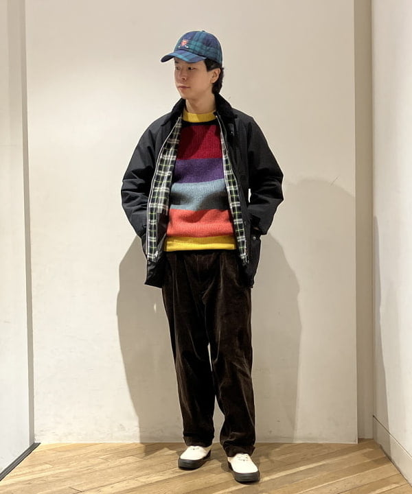 極美品✨ ernest ダブルジャケット アルパカ混 ネイビー ストライプ 46