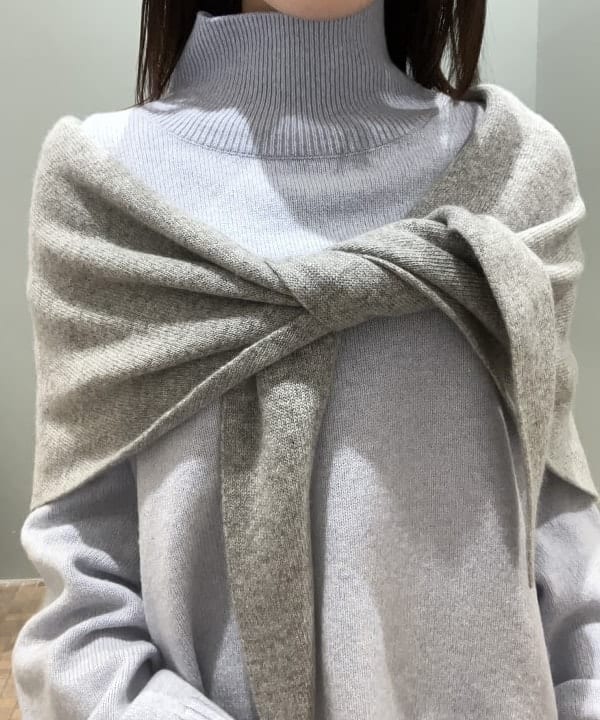 大槻 まひろさんの「BEAMS WOMEN｜ウール ナイロン ハイネック ニット」を使ったコーディネート