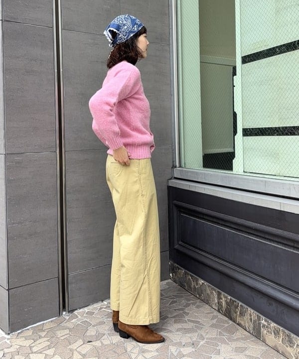 み　う　ちさんの「BEAMS WOMEN｜【別注】Nor&rsquo;Easterly / シェットランド シャギー カーディガン 25F」を使ったコーディネート