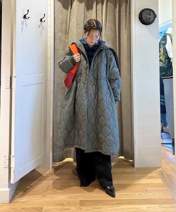 美品　レイビームス　フードロングコート　鮮やかカラー　マリメッコ　ネストローブ ビームス 二子玉川（1149581） スタイリング・コーディネイト｜BEAMS