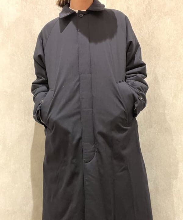 菊田 悠さんの「BEAMS WOMEN｜ワイドフィット 中綿ステンカラーコート」を使ったコーディネート