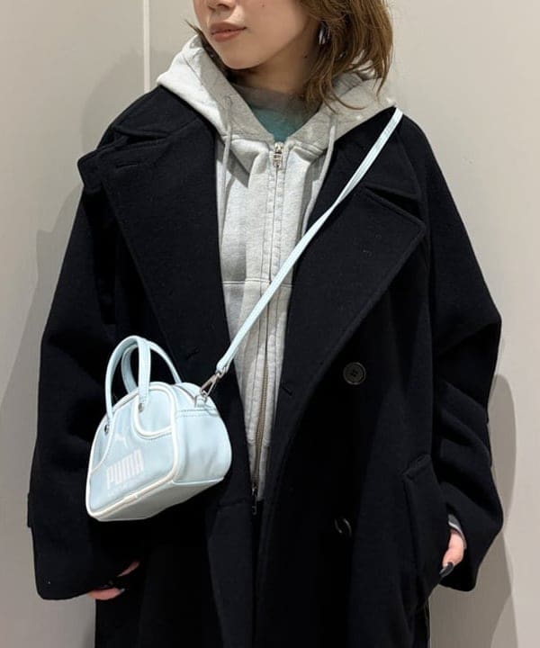 まゆちゃんさんの「BEAMS WOMEN｜スタンドカラー ダブル コート」を使ったコーディネート