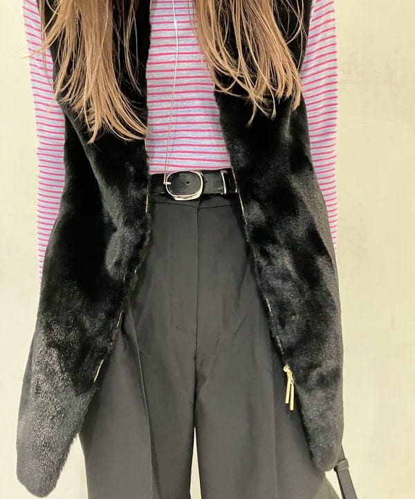 CHIHIROさんの「BEAMS WOMEN｜TATRAS / POLLINA ボアベスト」を使ったコーディネート